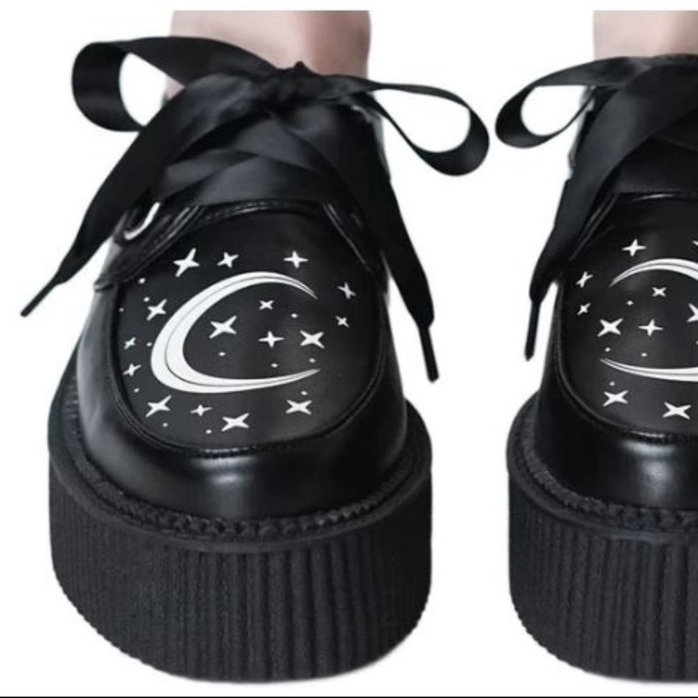 Killstar Creepers Moonbeam Dollskill Size 10 / 41 Gem